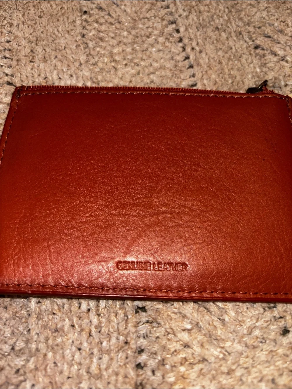 G.H. Bass & Co. Genuine Leather Coin Purse Card Case NWT